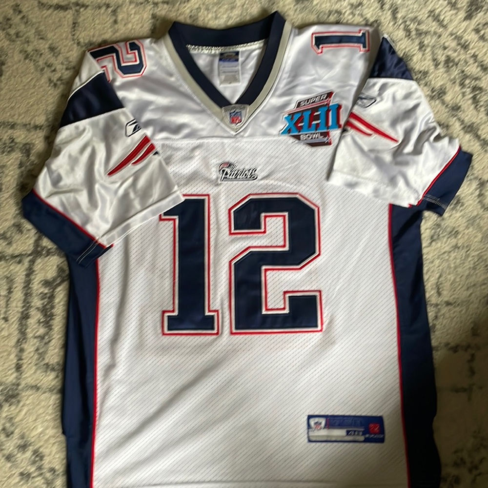 NFL patriots Brady 12 jersey